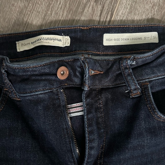 Pilcro Anthropology Dark Indigo Skinny Jeans Size 31 NWOT - Picture 3 of 5
